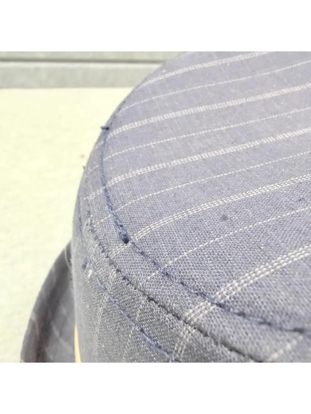 Goorin Bros Mens Large Fedora Hat Classic Stylish Blue‎ Pinstripe Classic Look